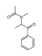 N-methyl-N-(1-oxo-1-phenylpropan-2-yl)acetamide Structure