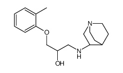 1-(3-Quinuclidinylamino)-3-(o-tolyloxy)-2-propanol结构式