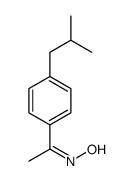 1-(4-(2-methylpropyl)phenyl)-Ethanone, oxime Structure