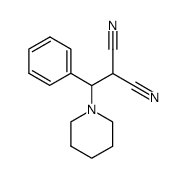 2-(phenyl(piperidin-1-yl)methyl)malononitrile Structure