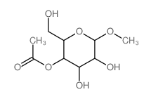 Galactopyranoside, methyl, 4-acetate, D- (8CI) Structure