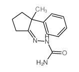 Hydrazinecarboxamide,2-(2-methyl-2-phenylcyclopentylidene)-结构式