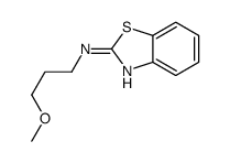 2-Benzothiazolamine,N-(3-methoxypropyl)-(9CI) structure
