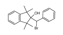 2-(bromo(phenyl)methyl)-1,1,3,3-tetramethyl-2,3-dihydro-1H-inden-2-ol结构式