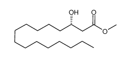 (S)-β-hydroxyhexadecanoic acid methyl ester Structure