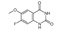 7-fluoro-6-methoxyquinazoline-2,4(1H,3H)-dione结构式