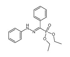 diethyl (phenyl(2-phenylhydrazono)methyl)phosphonate Structure