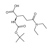 N2-(tert-butoxycarbonyl)-N,N-diethyl-(R)-glutamine Structure