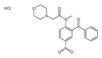 N-(2-benzoyl-4-nitrophenyl)-N-methyl-2-morpholin-4-ylacetamide,hydrochloride Structure