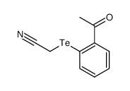 2-((2-acetylphenyl)tellanyl)acetonitrile Structure
