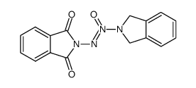 (Z)-1-(1,3-dihydro-2-isoindolyl)-2-phthalimido-diazen-1-oxid结构式