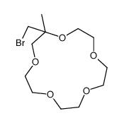 2-(bromomethyl)-2-methyl-1,4,7,10,13-pentaoxacyclopentadecane结构式