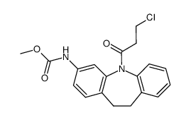 3-Carbmethoxyamino-5-β-chlorpropionyl-iminodibenzyl结构式