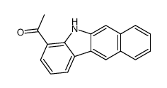 4-Acetyl-5H-benzo[b]carbazole结构式