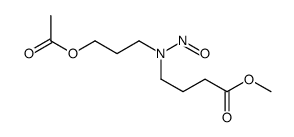 methyl 4-[3-acetyloxypropyl(nitroso)amino]butanoate结构式