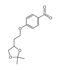 2,2-dimethyl-4-(2-(4-nitrophenoxy)ethyl)-1,3-dioxolane结构式