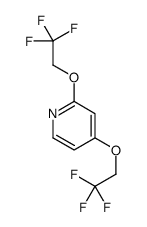 2,4-bis(2,2,2-trifluoroethoxy)pyridine Structure