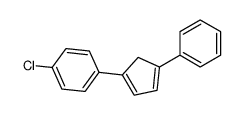 1-chloro-4-(4-phenylcyclopenta-1,3-dien-1-yl)benzene结构式