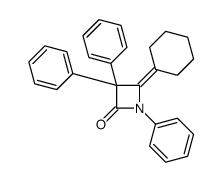 4-cyclohexylidene-1,3,3-triphenylazetidin-2-one Structure