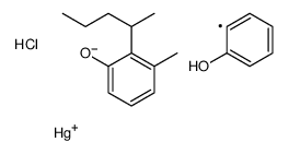 chloro-(2-hydroxyphenyl)mercury,3-methyl-2-pentan-2-ylphenol Structure