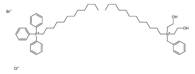 benzyl-dodecyl-bis(2-hydroxyethyl)azanium,dodecyl(triphenyl)phosphanium,bromide,chloride结构式
