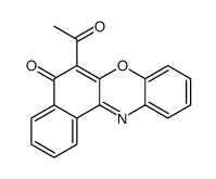 6-acetylbenzo[a]phenoxazin-5-one Structure