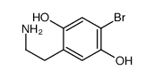 2-(2-aminoethyl)-5-bromobenzene-1,4-diol Structure