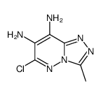 6-chloro-3-methyl-1,2,4-triazolo[4,3-b]pyridazine-7,8-diamine Structure