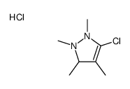 5-chloro-1,2,3,4-tetramethyl-1,3-dihydropyrazol-1-ium,chloride Structure