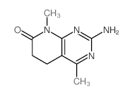 3-amino-5,10-dimethyl-2,4,10-triazabicyclo[4.4.0]deca-1,3,5-trien-9-one结构式