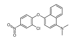 4-(2-chloro-4-nitrophenoxy)-N,N-dimethylnaphthalen-1-amine结构式