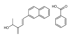 benzoic acid,3-methylidene-5-naphthalen-2-ylpent-4-en-2-ol结构式