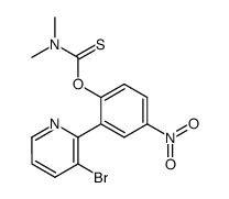 O-<2-(3-Bromo-2-pyridyl)-4-nitrophenyl>dimethylthiocarbamate结构式