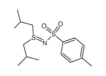 S,S-diisobutyl-N-(toluene-4-sulfonyl)-sulfimide Structure