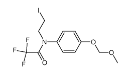 2,2,2-trifluoro-N-(2-iodoethyl)-N-[4-(methoxymethoxy)phenyl]acetamide结构式