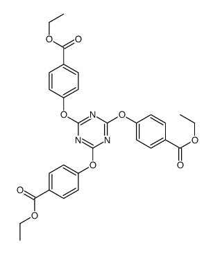 ethyl 4-[[4,6-bis(4-ethoxycarbonylphenoxy)-1,3,5-triazin-2-yl]oxy]benzoate Structure
