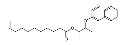 10-Undecenoic acid, 1-methyl-2-((1-oxo-3-phenyl-2-propenyl)oxy)propyl ester结构式