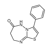 7,8-Dihydro-3-phenylthiazolo[3,2-b][1,2,4]triazepin-6(5H)-one结构式