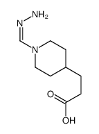 3-(1-methanehydrazonoylpiperidin-4-yl)propanoic acid Structure