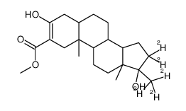 methyl (5S,8R,9S,10S,13S,14S,17S)-16,16-dideuterio-3,17-dihydroxy-10,13-dimethyl-17-(trideuteriomethyl)-4,5,6,7,8,9,11,12,14,15-decahydro-1H-cyclopenta[a]phenanthrene-2-carboxylate Structure