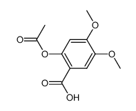 2-acetoxy-4,5-dimethoxy-benzoic acid结构式