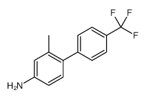 [1,1'-Biphenyl]-4-amine, 2-methyl-4'-(trifluoromethyl)结构式