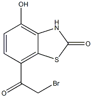 7-(2-bromoacetyl)-4-hydroxybenzo[d]thiazol-2(3H)-one结构式