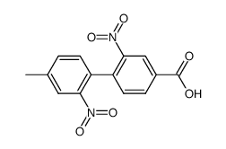 4'-methyl-2,2'-dinitro-biphenyl-4-carboxylic acid结构式