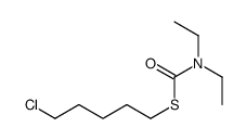 S-(5-chloropentyl) N,N-diethylcarbamothioate结构式