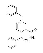 1-benzyl-4-(hydroxy(phenyl)methyl)-1,4-dihydropyridine-3-carboxamide结构式