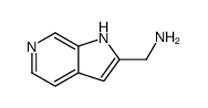 1H-吡咯并[2,3-c]吡啶-2-甲胺结构式