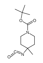 tert-butyl 4-isocyanato-4-methylpiperidine-1-carboxylate结构式
