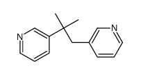 3-(2-methyl-1-pyridin-3-ylpropan-2-yl)pyridine Structure