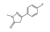 3H-Pyrazol-3-one, 5-(4-fluorophenyl)-2,4-dihydro-2-methyl结构式